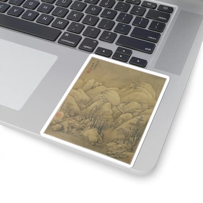 Unidentified artist - Landscape after Li Cheng - 18th century or later, v1 - STICKER Vinyl Kiss-Cut Decal