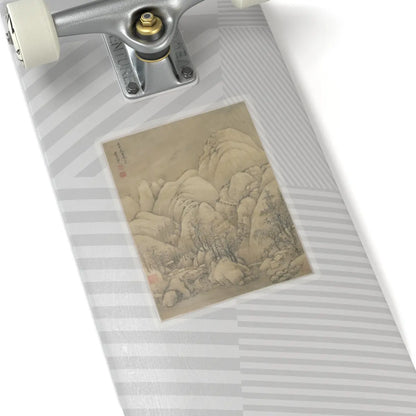Unidentified artist - Landscape after Li Cheng - 18th century or later, v1 - STICKER Vinyl Kiss-Cut Decal