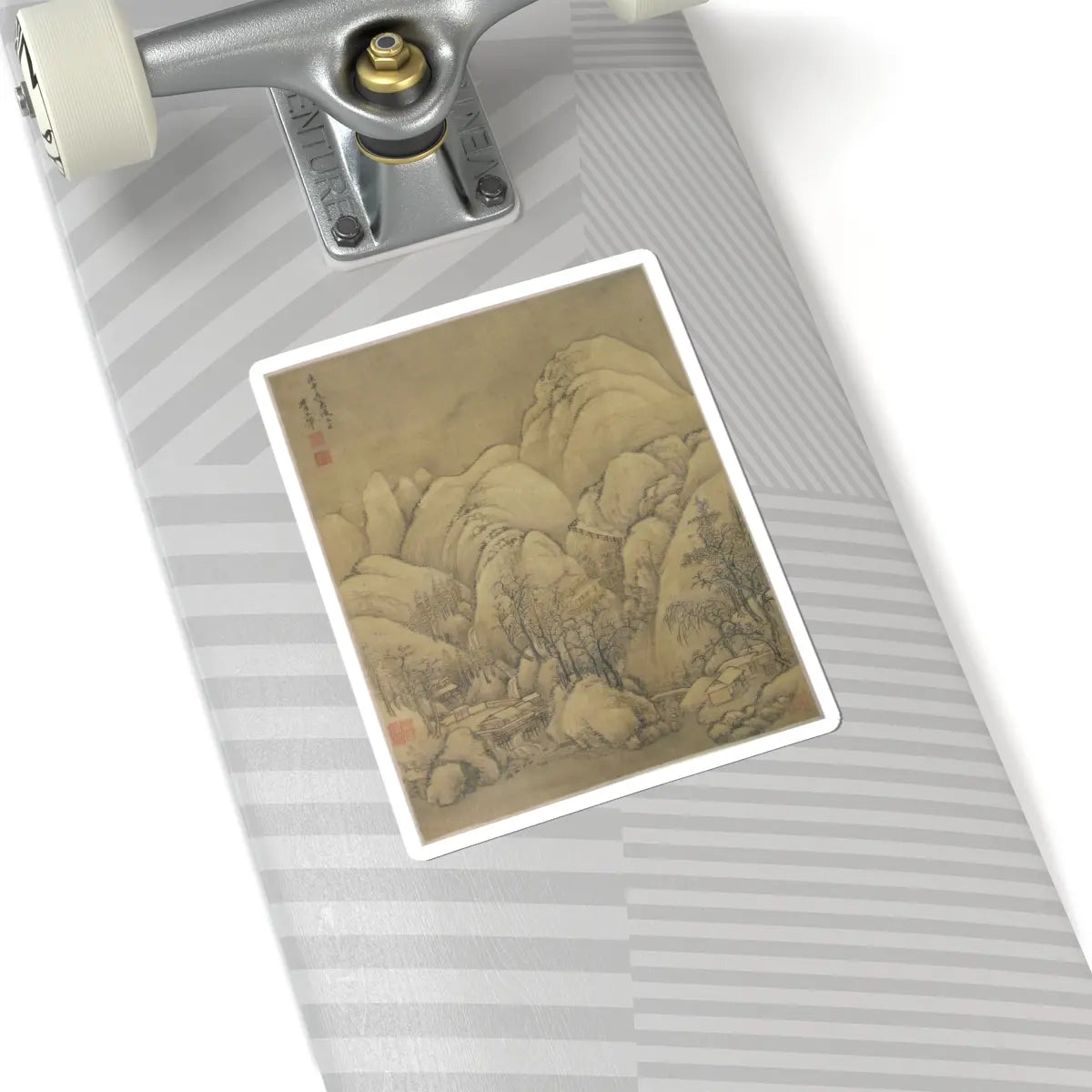 Unidentified artist - Landscape after Li Cheng - 18th century or later, v1 - STICKER Vinyl Kiss-Cut Decal