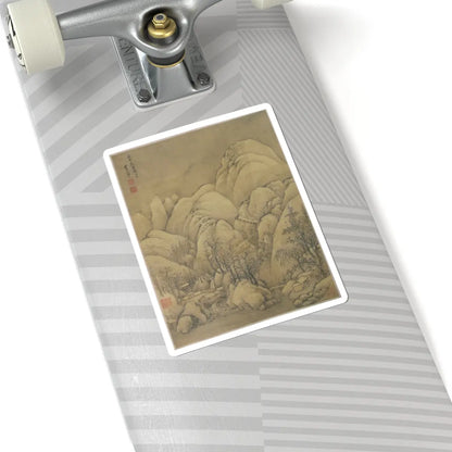 Unidentified artist - Landscape after Li Cheng - 18th century or later, v1 - STICKER Vinyl Kiss-Cut Decal