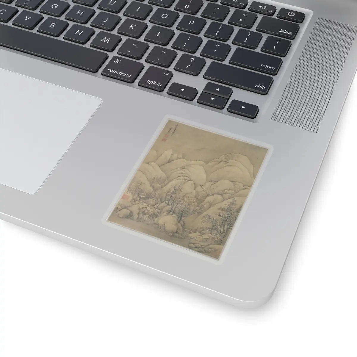Unidentified artist - Landscape after Li Cheng - 18th century or later, v1 - STICKER Vinyl Kiss-Cut Decal