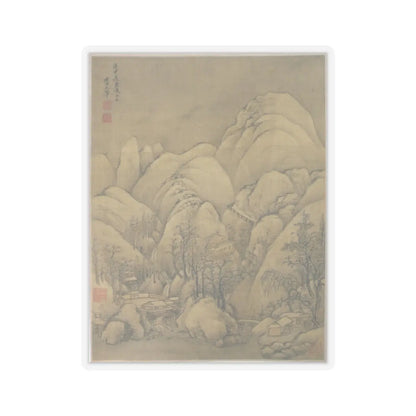 Unidentified artist - Landscape after Li Cheng - 18th century or later, v1 - STICKER Vinyl Kiss-Cut Decal