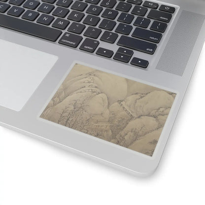 Unidentified artist - Landscape after Li Cheng - 18th century or later, v2 - STICKER Vinyl Kiss-Cut Decal