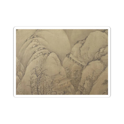 Unidentified artist - Landscape after Li Cheng - 18th century or later, v2 - STICKER Vinyl Kiss-Cut Decal
