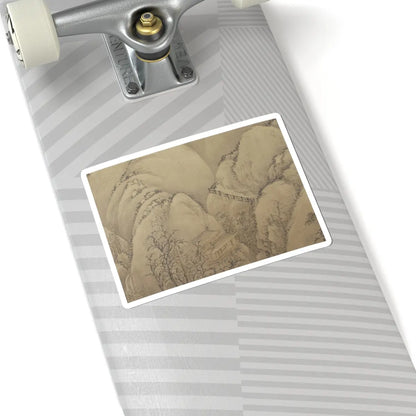 Unidentified artist - Landscape after Li Cheng - 18th century or later, v2 - STICKER Vinyl Kiss-Cut Decal