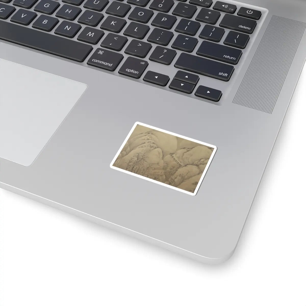 Unidentified artist - Landscape after Li Cheng - 18th century or later, v2 - STICKER Vinyl Kiss-Cut Decal