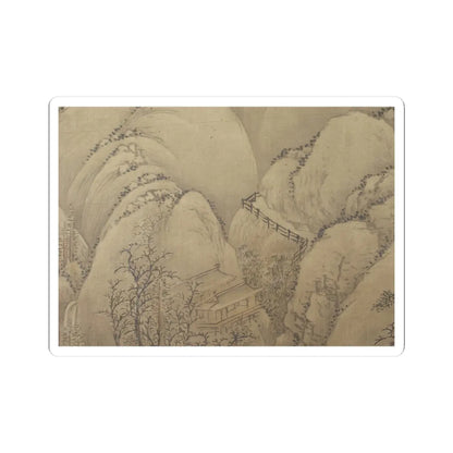 Unidentified artist - Landscape after Li Cheng - 18th century or later, v2 - STICKER Vinyl Kiss-Cut Decal