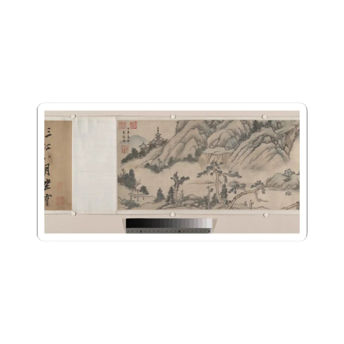 Unidentified artist - Landscape - early 20th century, spurious v8 - STICKER Vinyl Kiss-Cut Decal