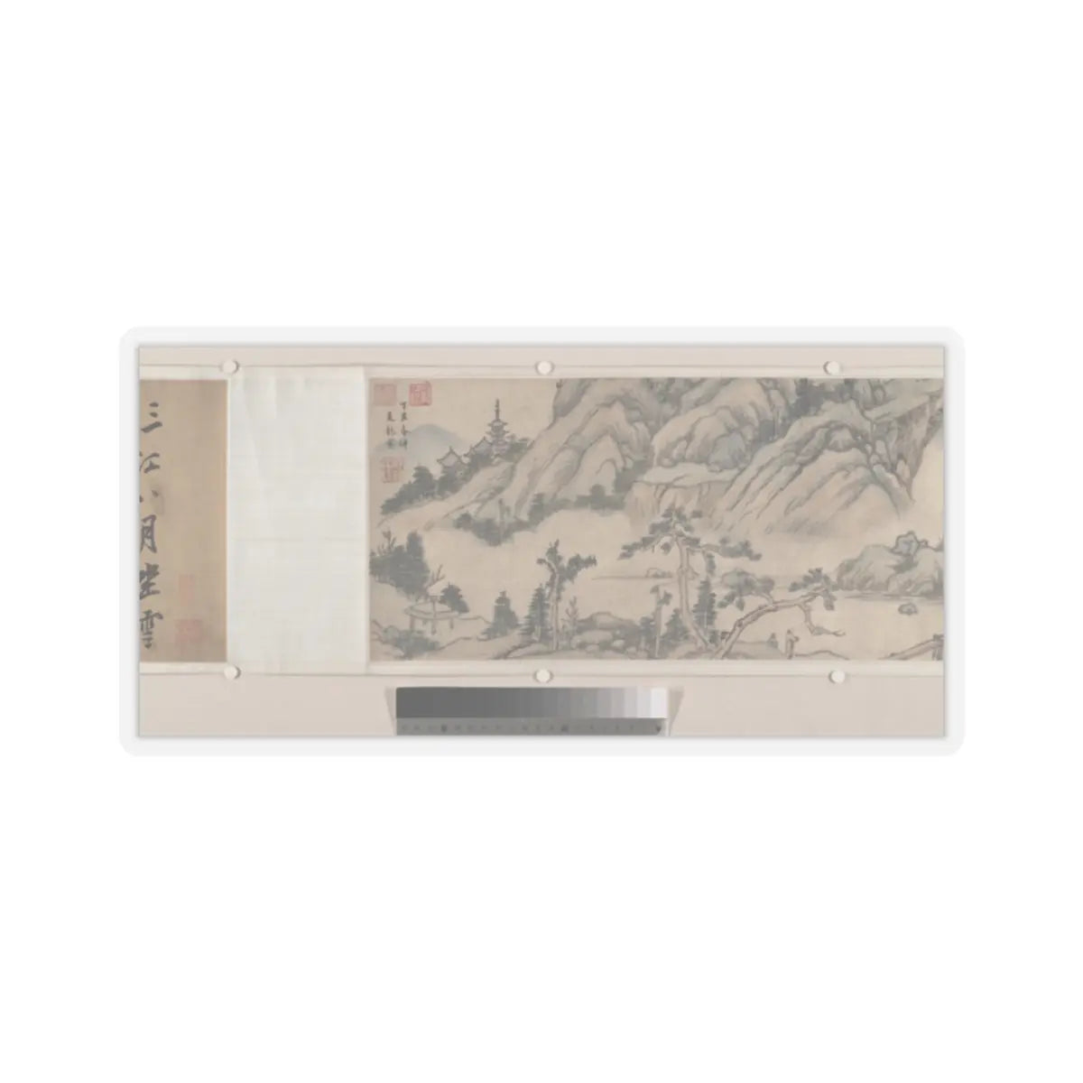 Unidentified artist - Landscape - early 20th century, spurious v8 - STICKER Vinyl Kiss-Cut Decal