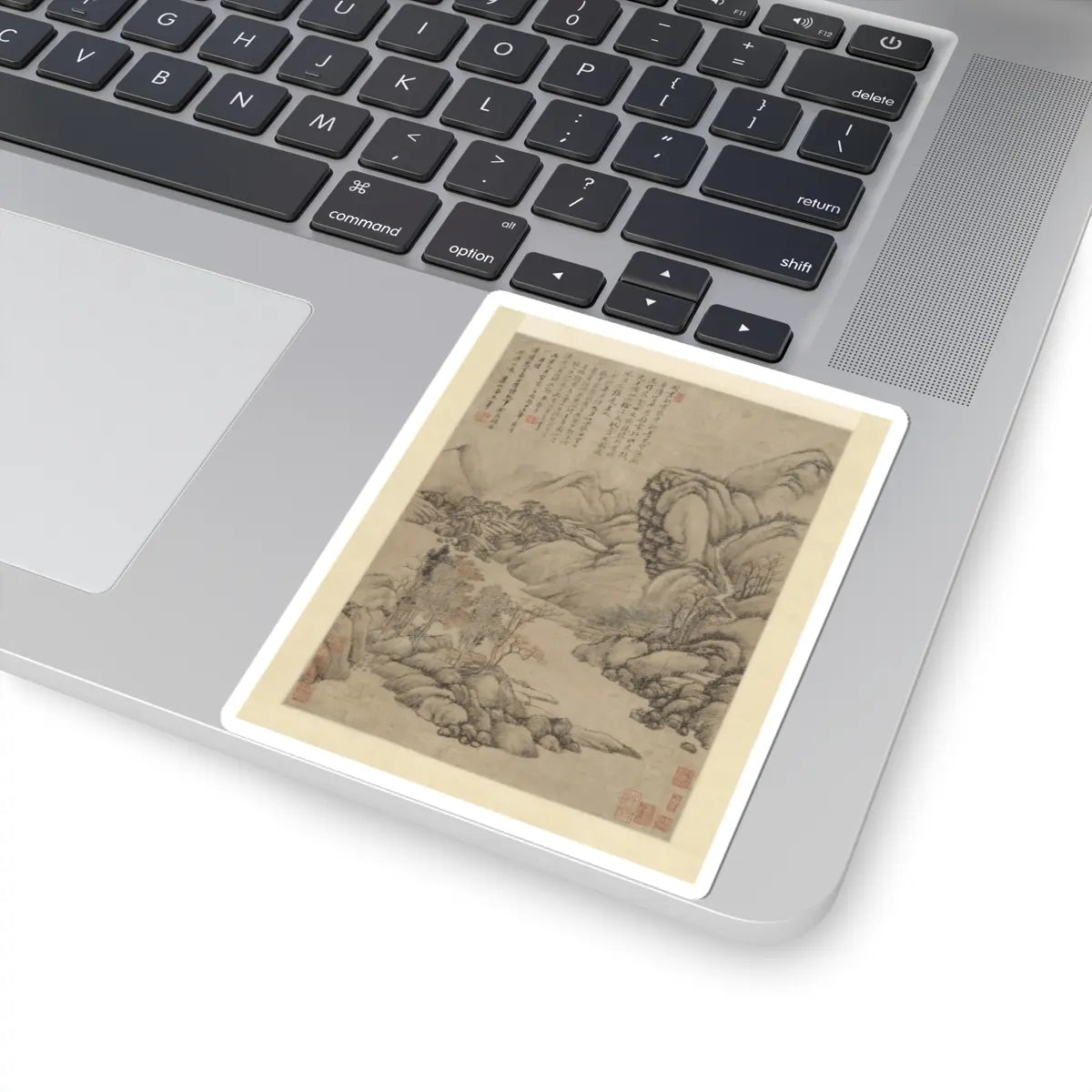 Unidentified artist - Landscape- Eve of Mid-autumn - dated 1686 v1 - STICKER Vinyl Kiss-Cut Decal