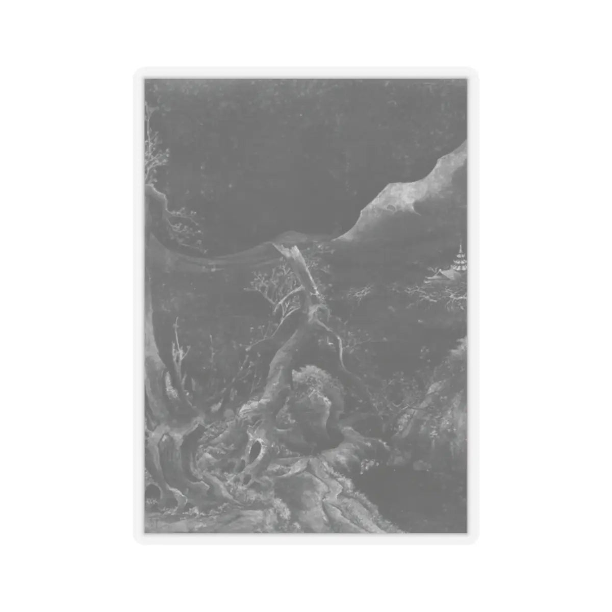 Unidentified artist - Landscape in the Tang Manner - unknown - STICKER Vinyl Kiss-Cut Decal