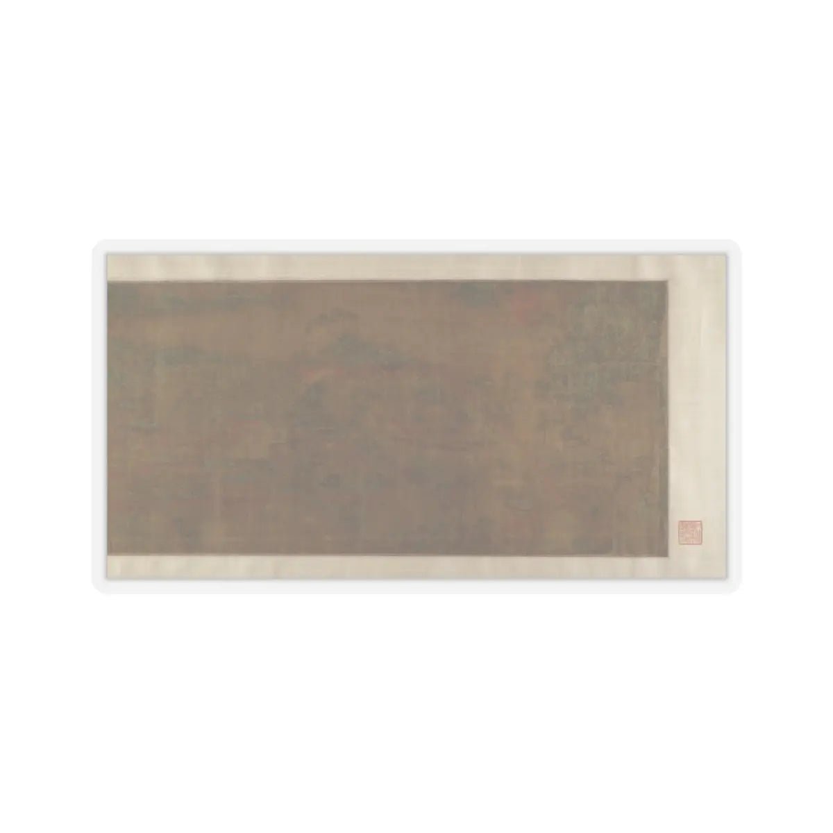 Unidentified artist - Landscape of Qin Palaces - unknown v7 - STICKER Vinyl Kiss-Cut Decal
