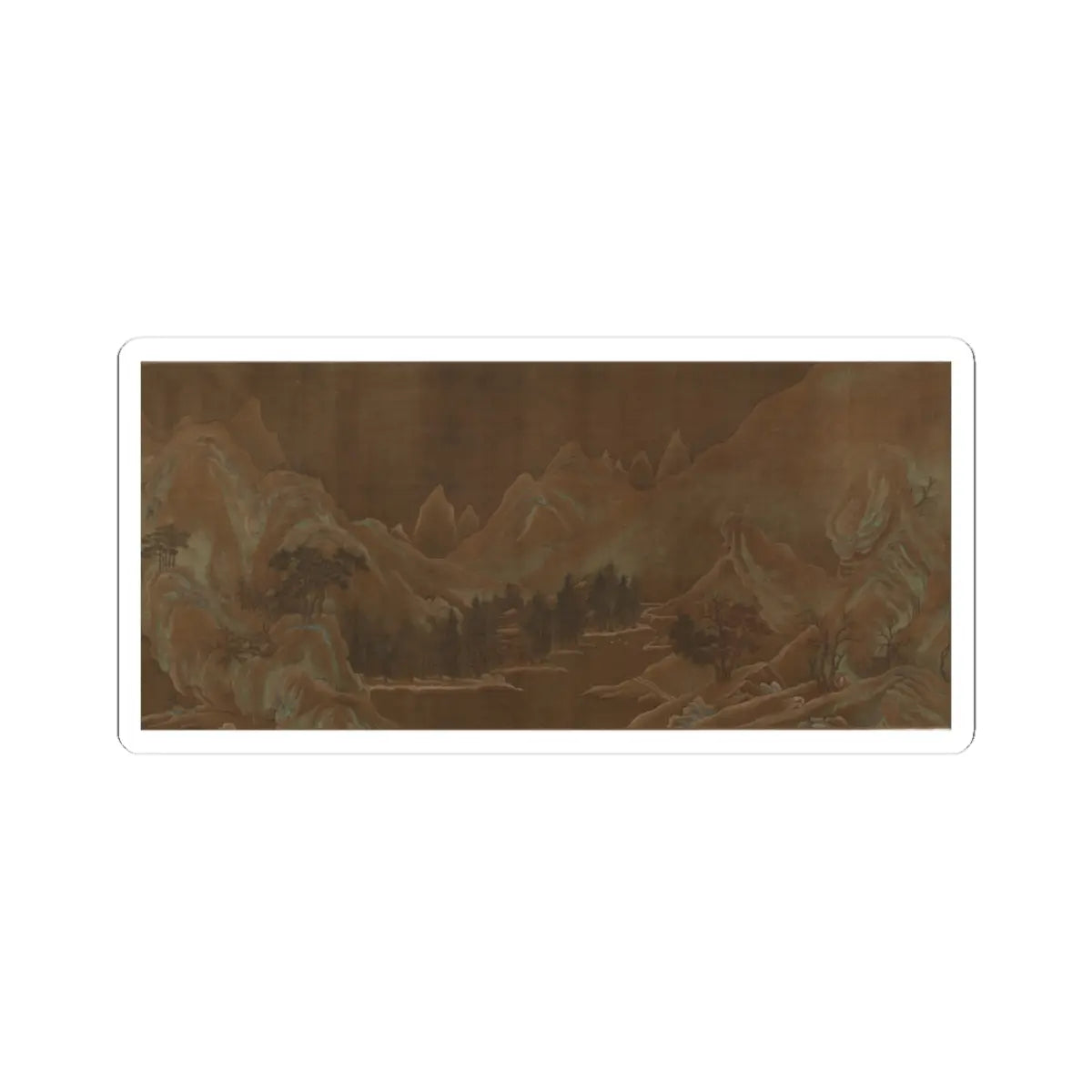 Unidentified artist - Landscape - unknown v1 - STICKER Vinyl Kiss-Cut Decal