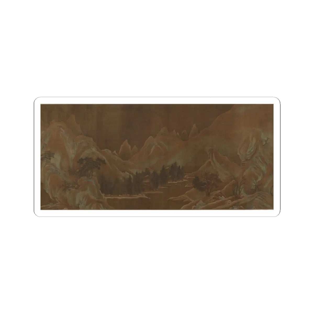 Unidentified artist - Landscape - unknown v1 - STICKER Vinyl Kiss-Cut Decal