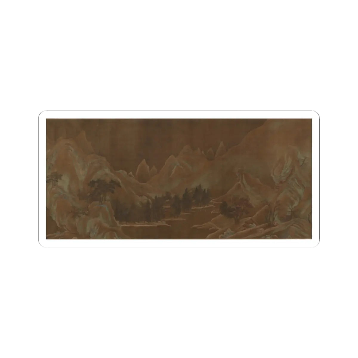 Unidentified artist - Landscape - unknown v1 - STICKER Vinyl Kiss-Cut Decal
