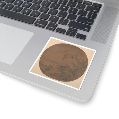 Unidentified artist - Landscape with Birds - unknown - STICKER Vinyl Kiss-Cut Decal
