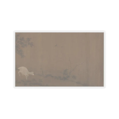 Unidentified artist - Landscape with goats - unknown v1 - STICKER Vinyl Kiss-Cut Decal