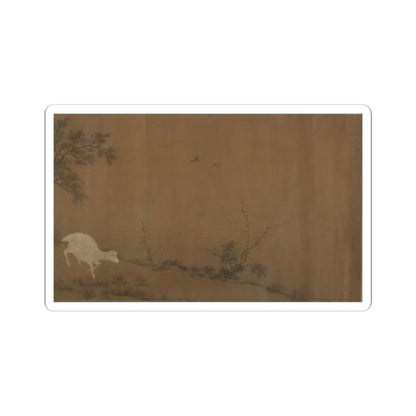 Unidentified artist - Landscape with goats - unknown v1 - STICKER Vinyl Kiss-Cut Decal