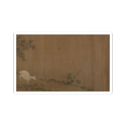Unidentified artist - Landscape with goats - unknown v1 - STICKER Vinyl Kiss-Cut Decal