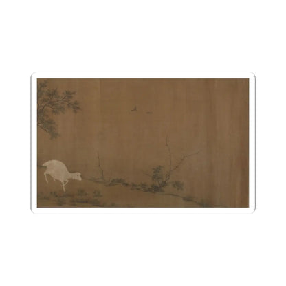 Unidentified artist - Landscape with goats - unknown v1 - STICKER Vinyl Kiss-Cut Decal