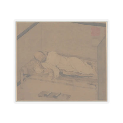 Unidentified artist - Man sleeping on a bamboo couch - late 14th–15th century - STICKER Vinyl Kiss-Cut Decal