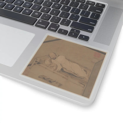Unidentified artist - Man sleeping on a bamboo couch - late 14th–15th century - STICKER Vinyl Kiss-Cut Decal
