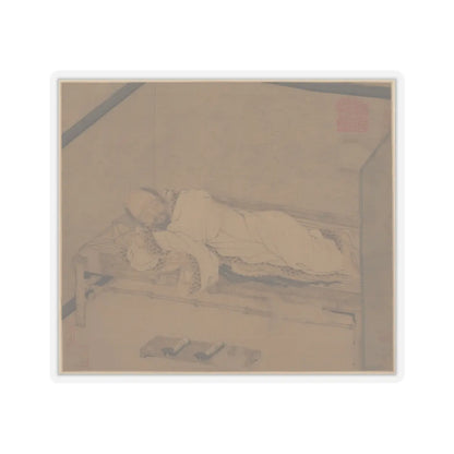 Unidentified artist - Man sleeping on a bamboo couch - late 14th–15th century - STICKER Vinyl Kiss-Cut Decal