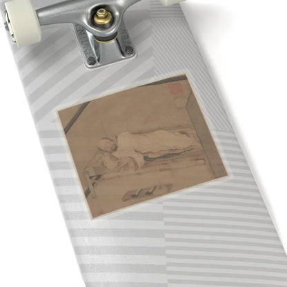 Unidentified artist - Man sleeping on a bamboo couch - late 14th–15th century - STICKER Vinyl Kiss-Cut Decal