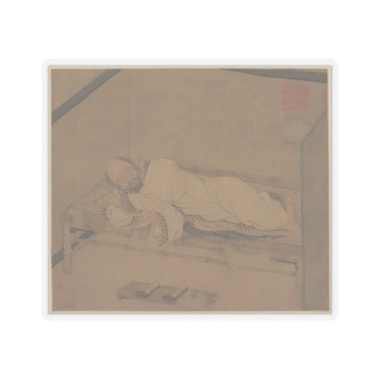 Unidentified artist - Man sleeping on a bamboo couch - late 14th–15th century - STICKER Vinyl Kiss-Cut Decal