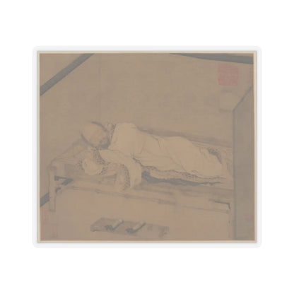 Unidentified artist - Man sleeping on a bamboo couch - late 14th–15th century - STICKER Vinyl Kiss-Cut Decal