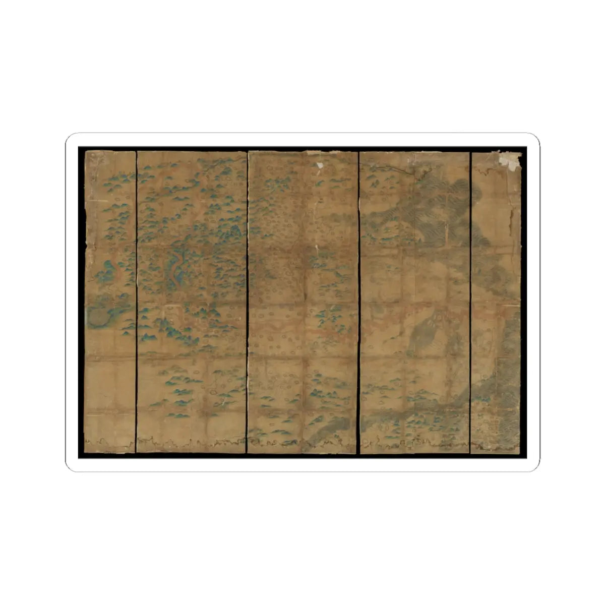 Unidentified artist - Map of China - unknown v1 - STICKER Vinyl Kiss-Cut Decal