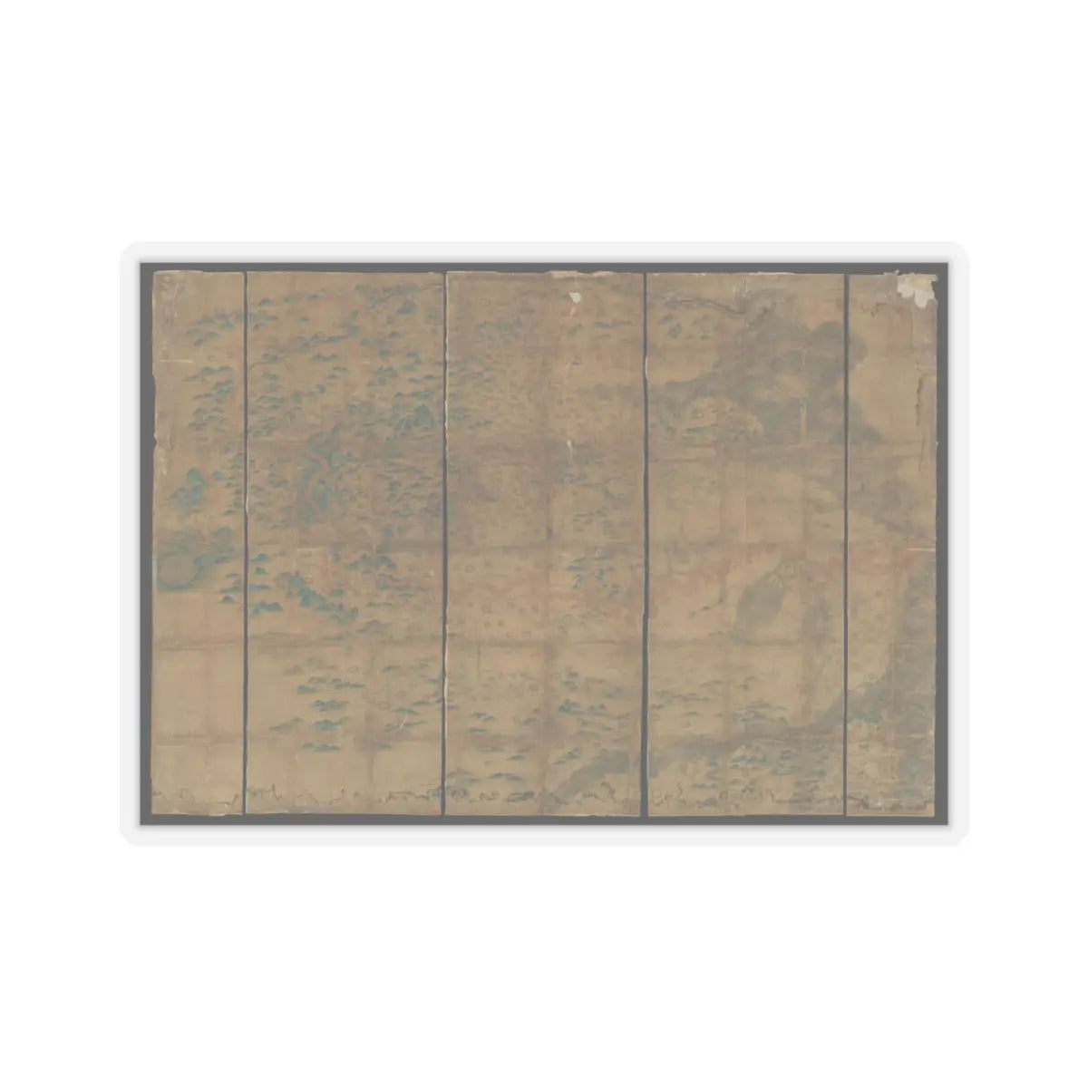 Unidentified artist - Map of China - unknown v1 - STICKER Vinyl Kiss-Cut Decal