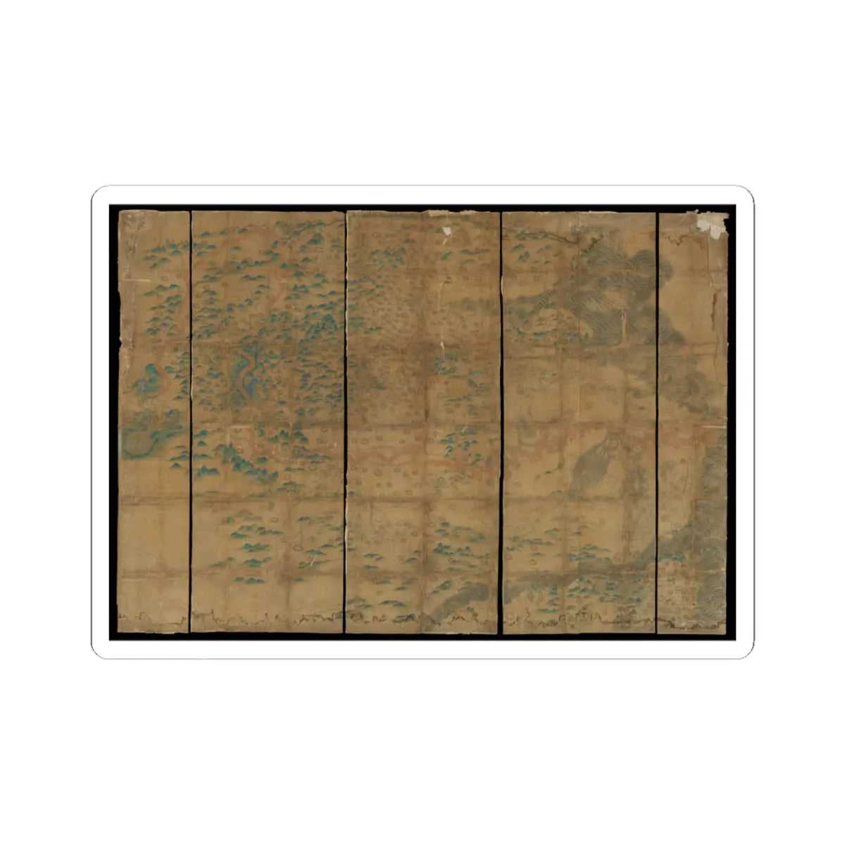 Unidentified artist - Map of China - unknown v1 - STICKER Vinyl Kiss-Cut Decal