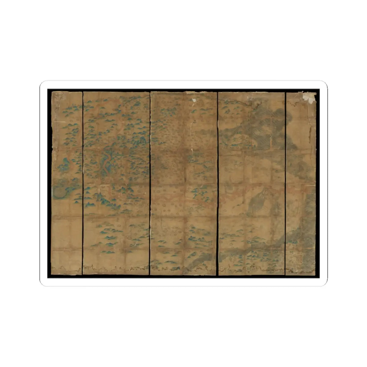 Unidentified artist - Map of China - unknown v1 - STICKER Vinyl Kiss-Cut Decal
