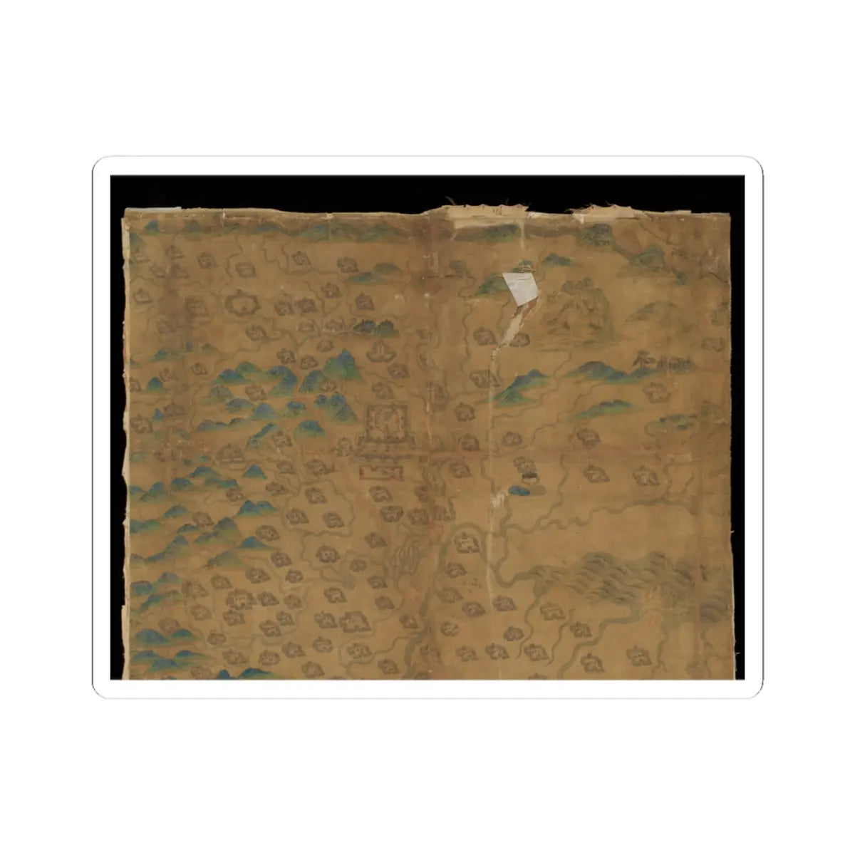 Unidentified artist - Map of China - unknown v10 - STICKER Vinyl Kiss-Cut Decal