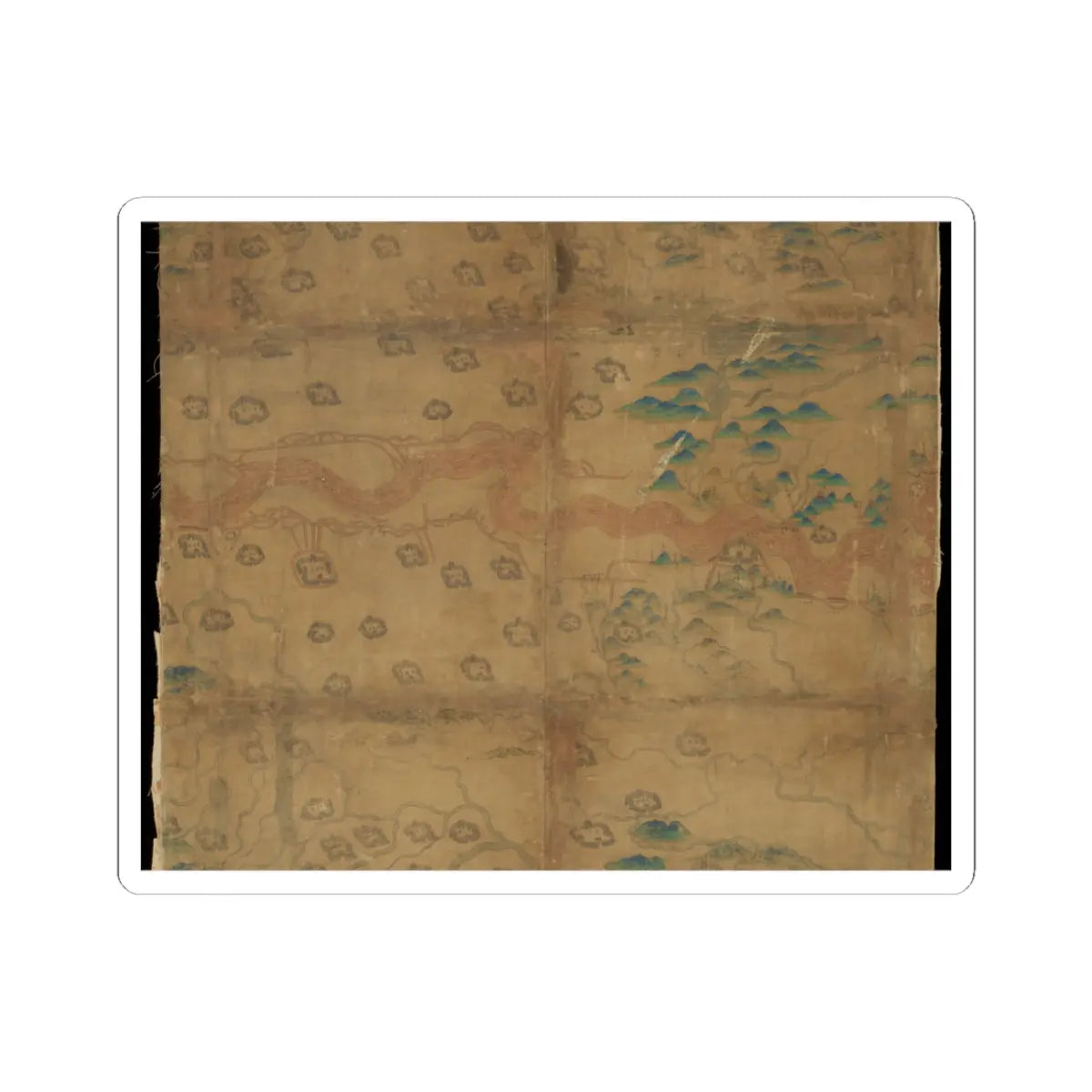 Unidentified artist - Map of China - unknown v12 - STICKER Vinyl Kiss-Cut Decal
