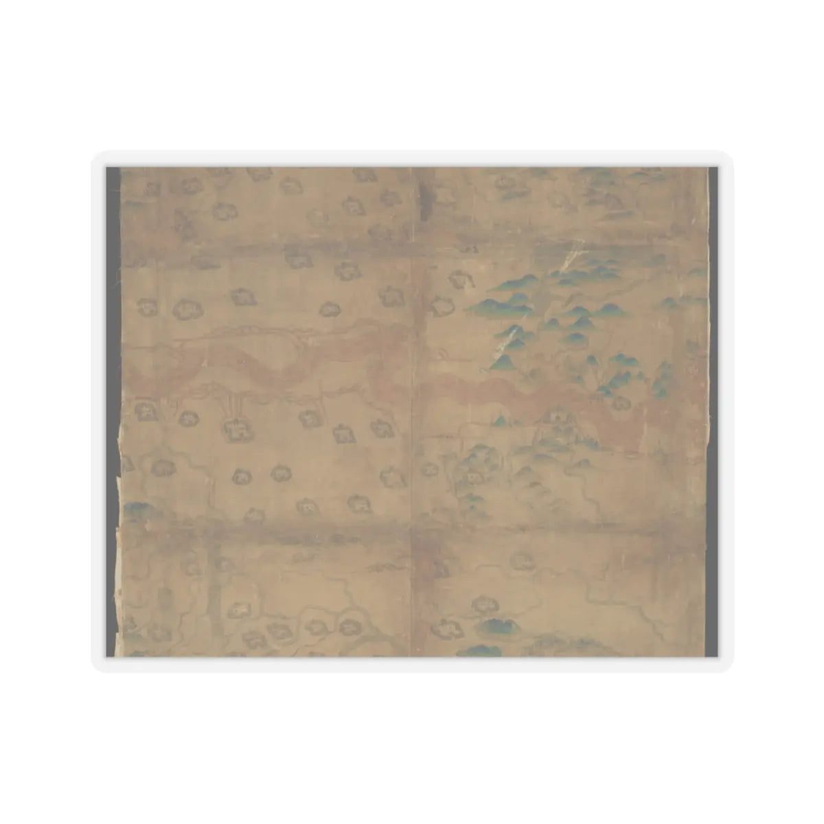 Unidentified artist - Map of China - unknown v12 - STICKER Vinyl Kiss-Cut Decal