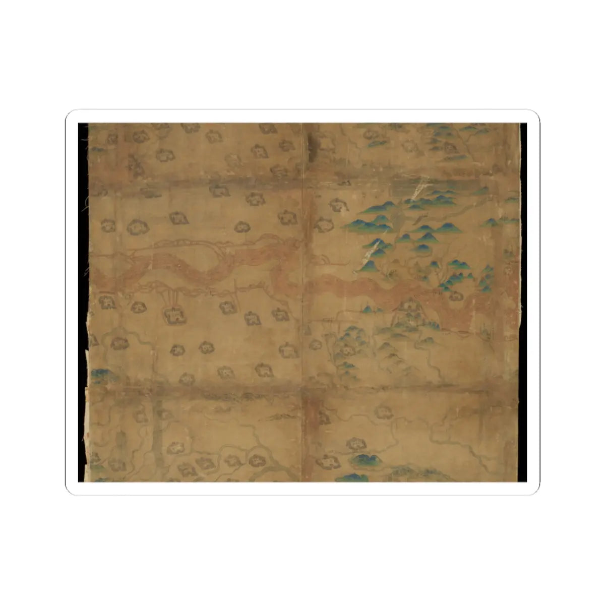 Unidentified artist - Map of China - unknown v12 - STICKER Vinyl Kiss-Cut Decal