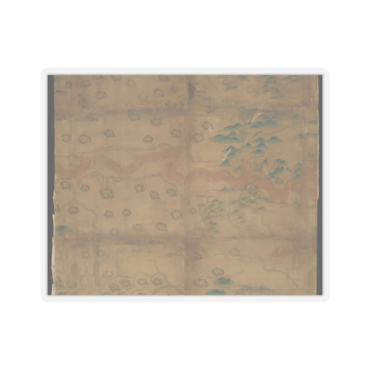 Unidentified artist - Map of China - unknown v12 - STICKER Vinyl Kiss-Cut Decal
