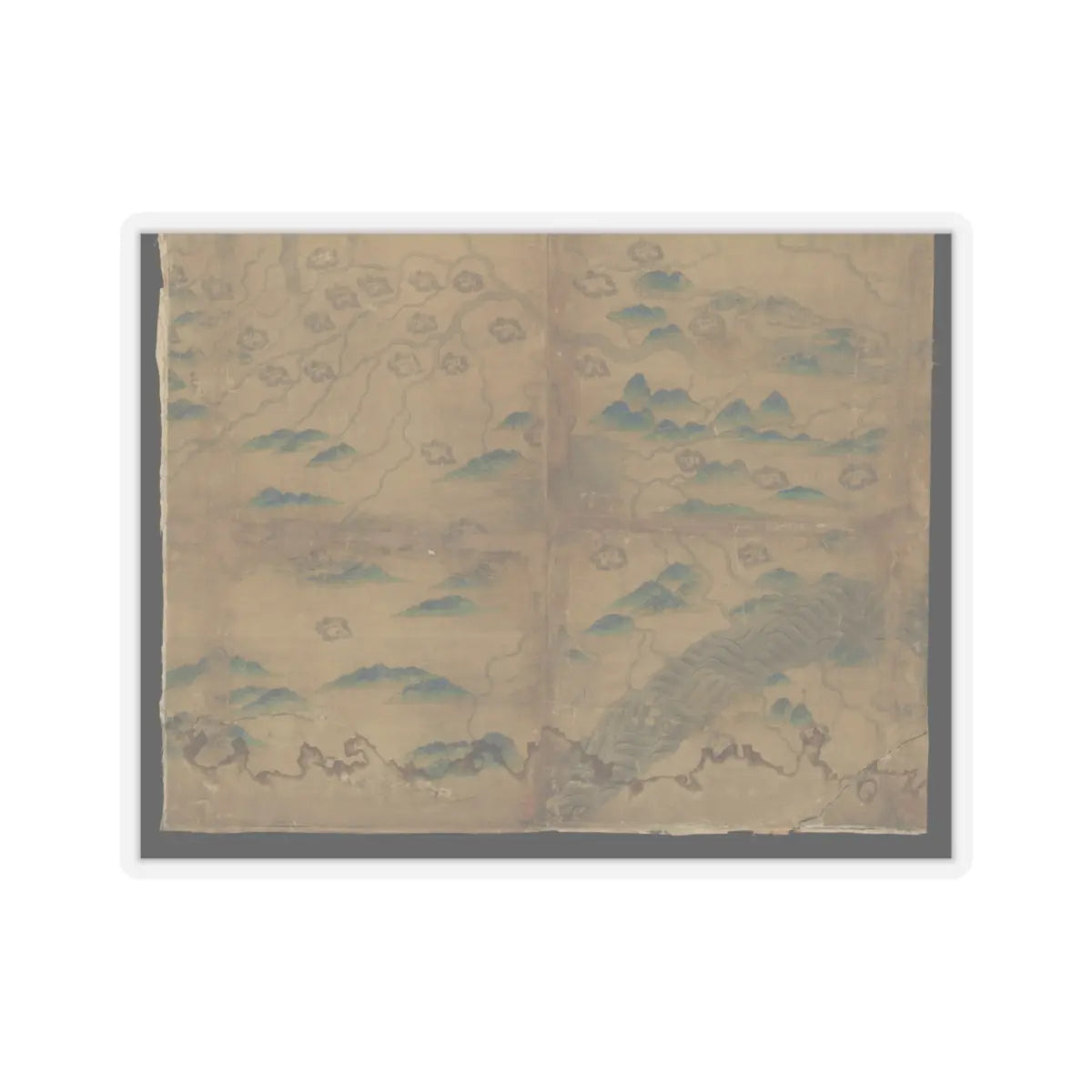 Unidentified artist - Map of China - unknown v13 - STICKER Vinyl Kiss-Cut Decal