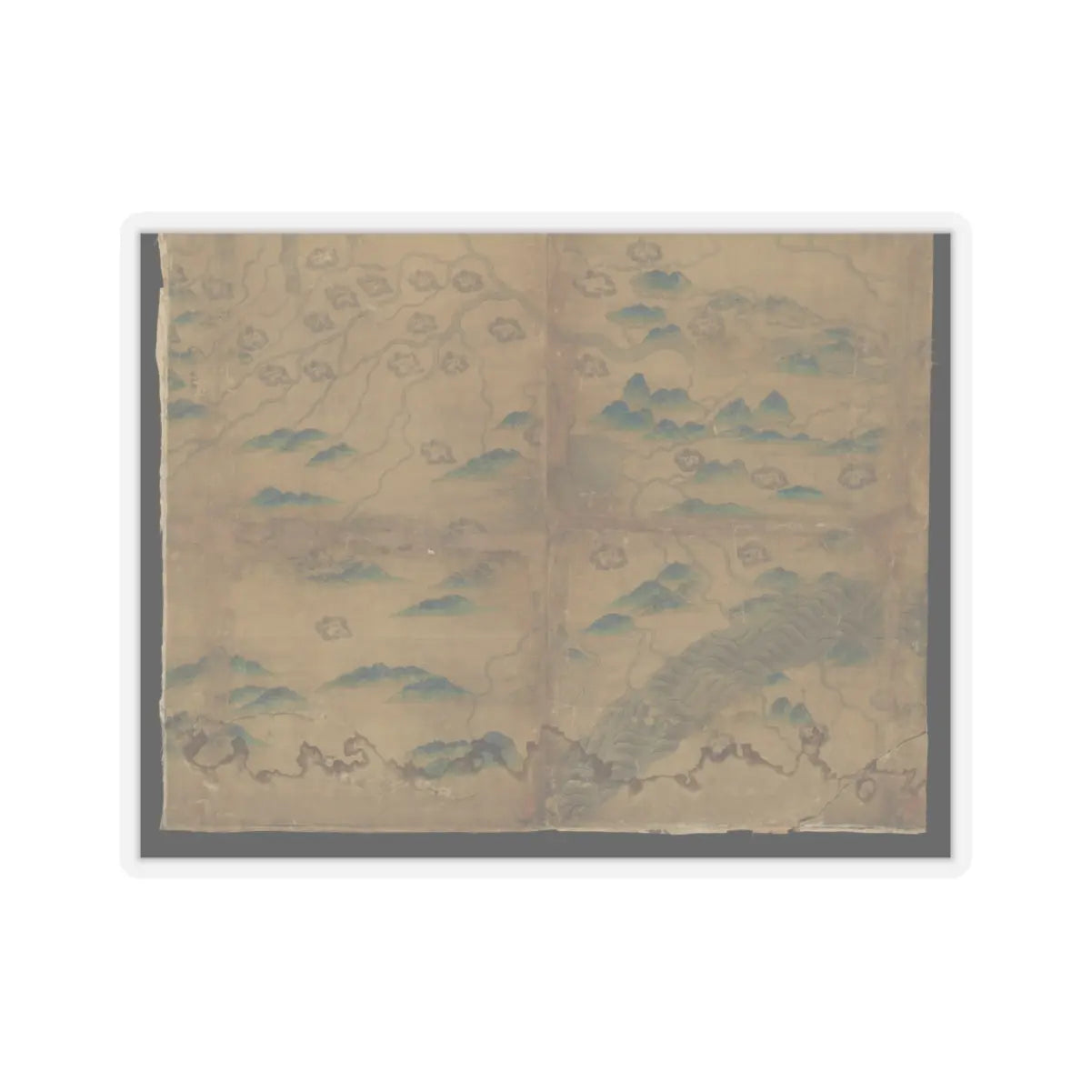 Unidentified artist - Map of China - unknown v13 - STICKER Vinyl Kiss-Cut Decal