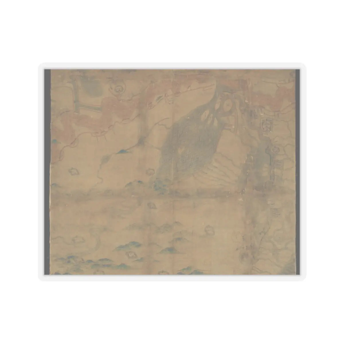 Unidentified artist - Map of China - unknown v16 - STICKER Vinyl Kiss-Cut Decal