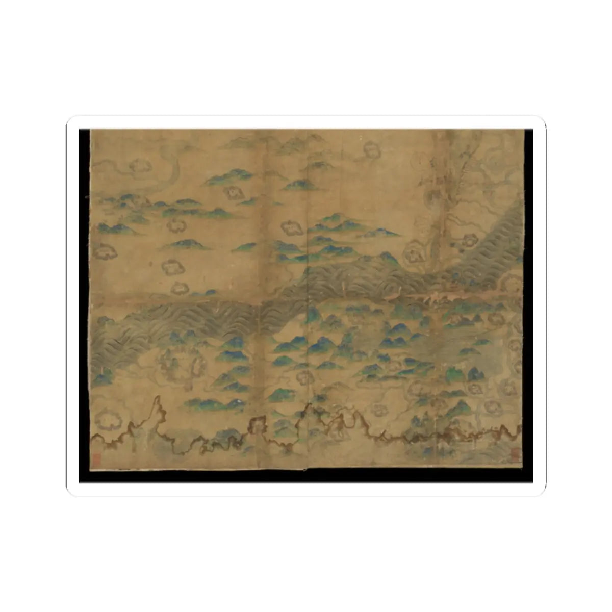 Unidentified artist - Map of China - unknown v17 - STICKER Vinyl Kiss-Cut Decal