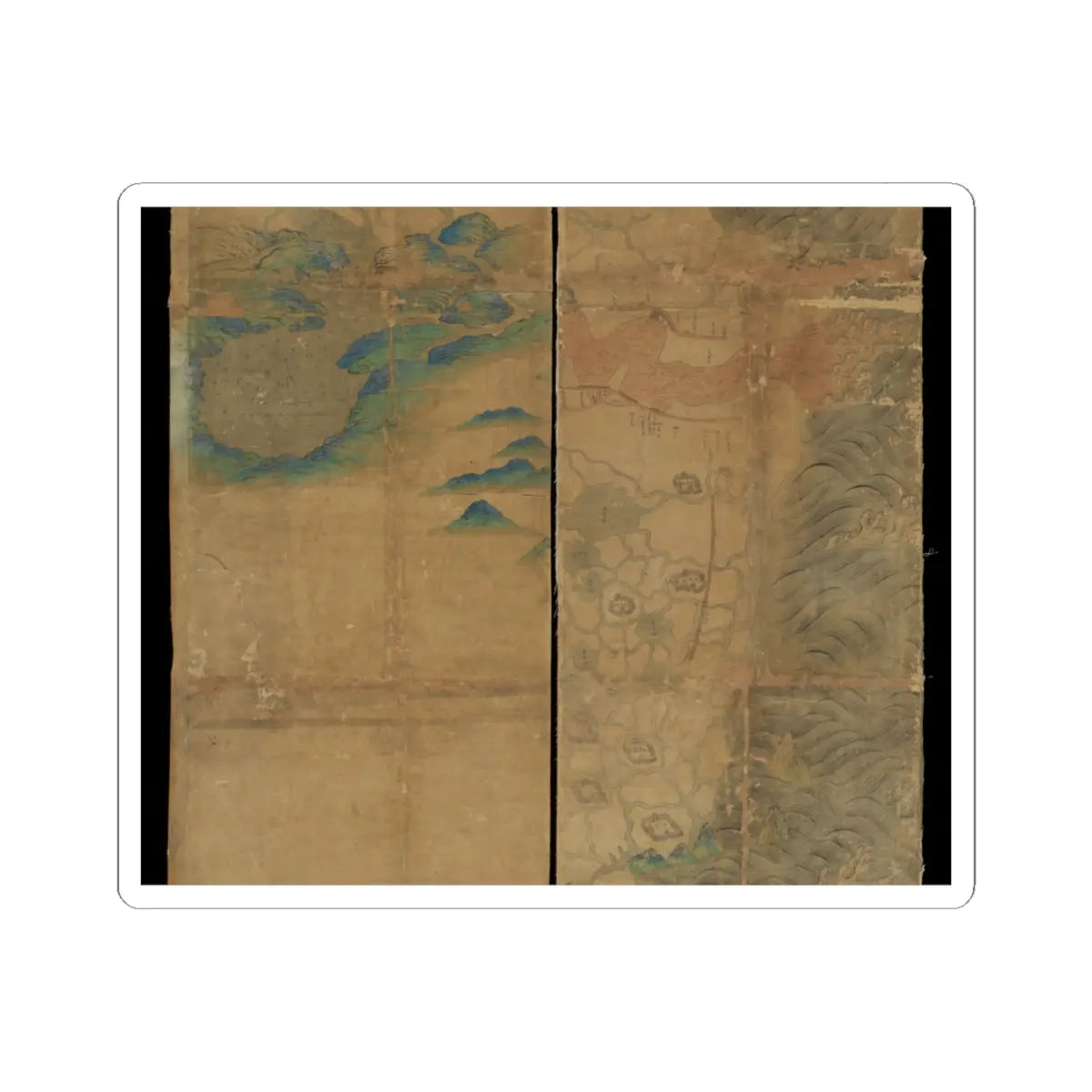 Unidentified artist - Map of China - unknown v4 - STICKER Vinyl Kiss-Cut Decal