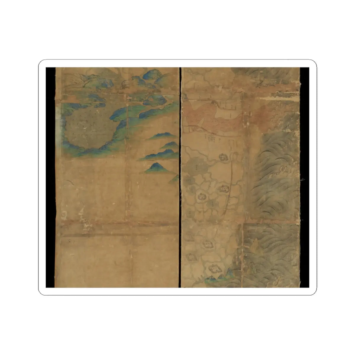 Unidentified artist - Map of China - unknown v4 - STICKER Vinyl Kiss-Cut Decal