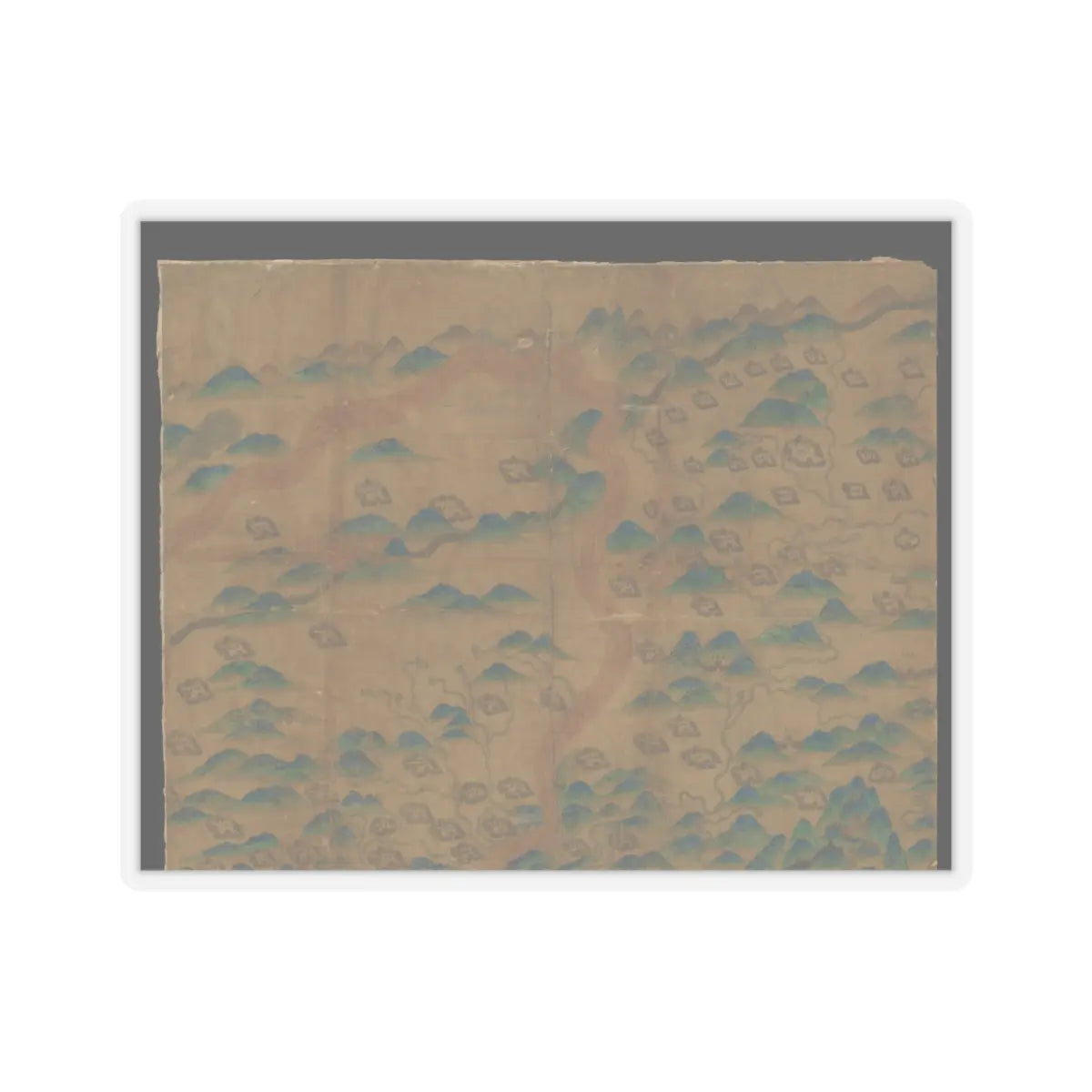 Unidentified artist - Map of China - unknown v6 - STICKER Vinyl Kiss-Cut Decal