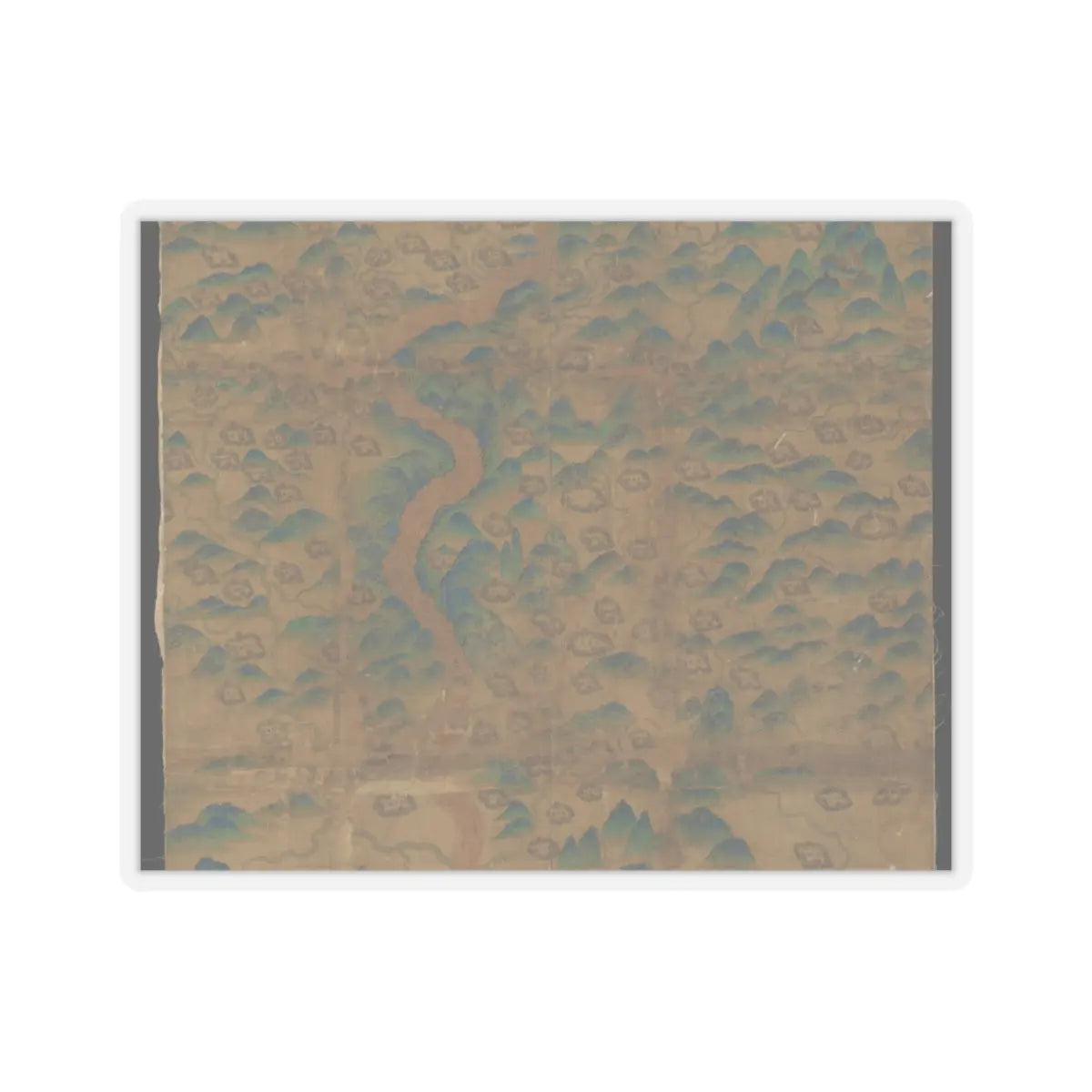Unidentified artist - Map of China - unknown v7 - STICKER Vinyl Kiss-Cut Decal