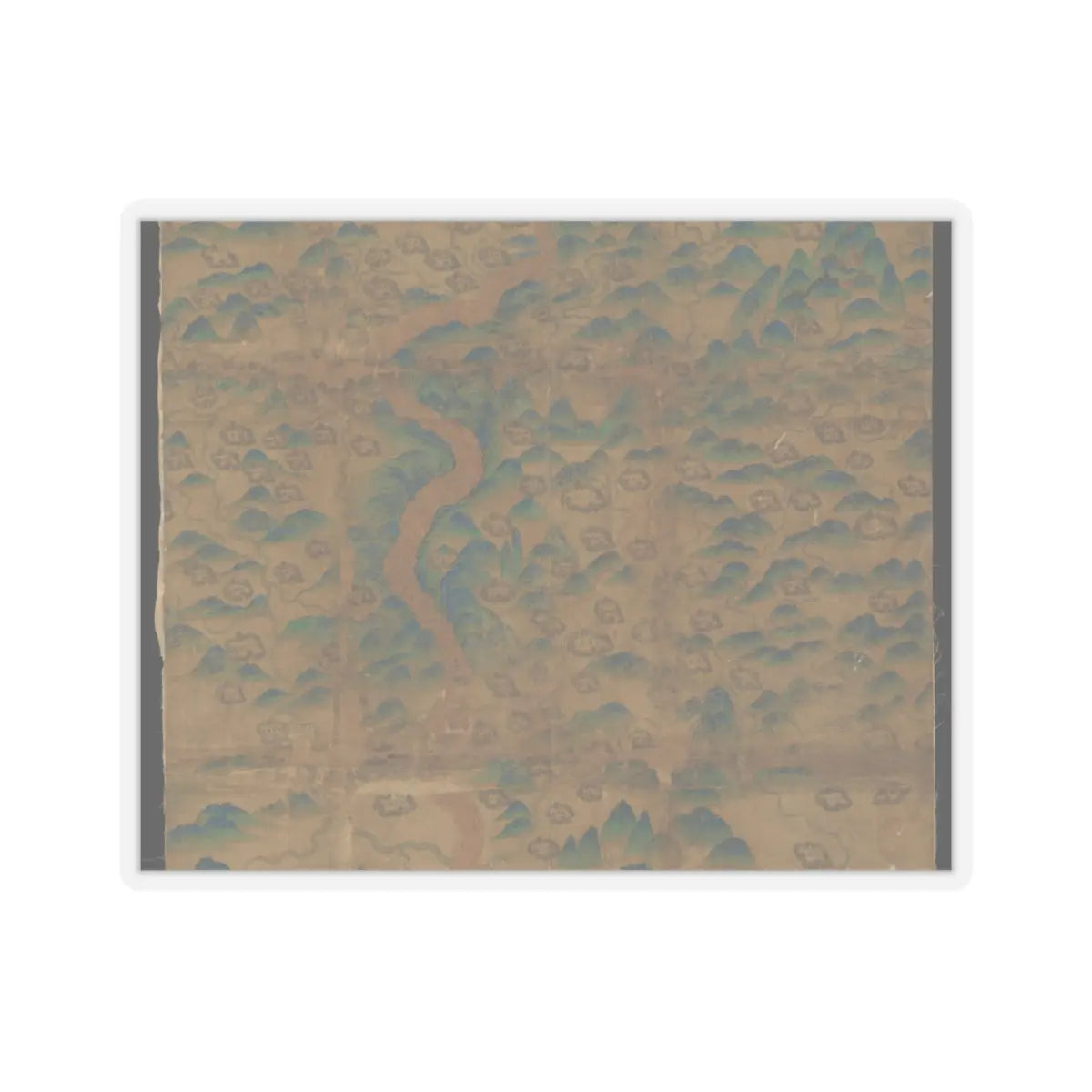 Unidentified artist - Map of China - unknown v7 - STICKER Vinyl Kiss-Cut Decal