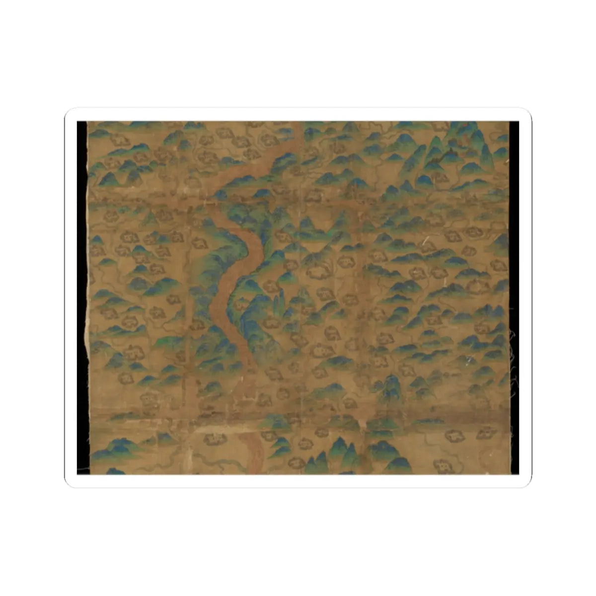 Unidentified artist - Map of China - unknown v7 - STICKER Vinyl Kiss-Cut Decal