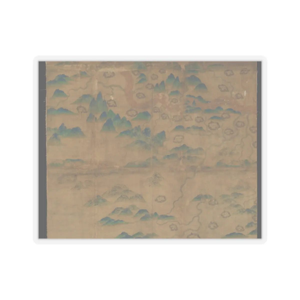Unidentified artist - Map of China - unknown v8 - STICKER Vinyl Kiss-Cut Decal